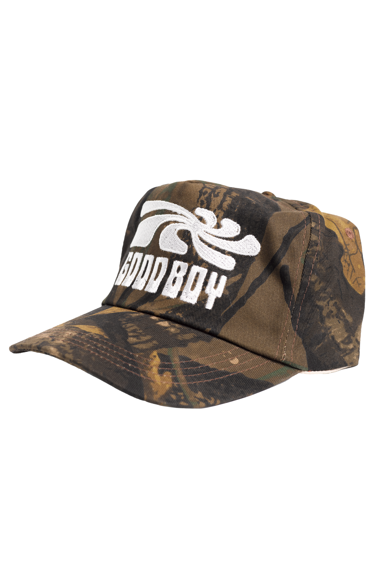Good Boy 5-Panel Swirl Hat in Camo 🌳
