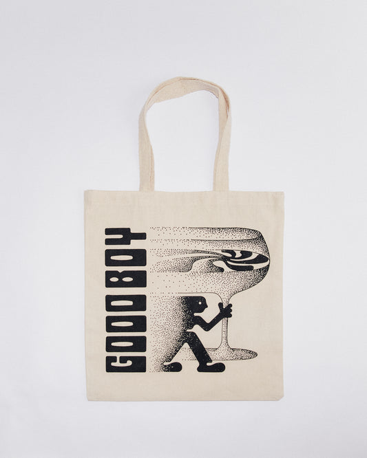 Good Boy Swirl Tote in Off-White
