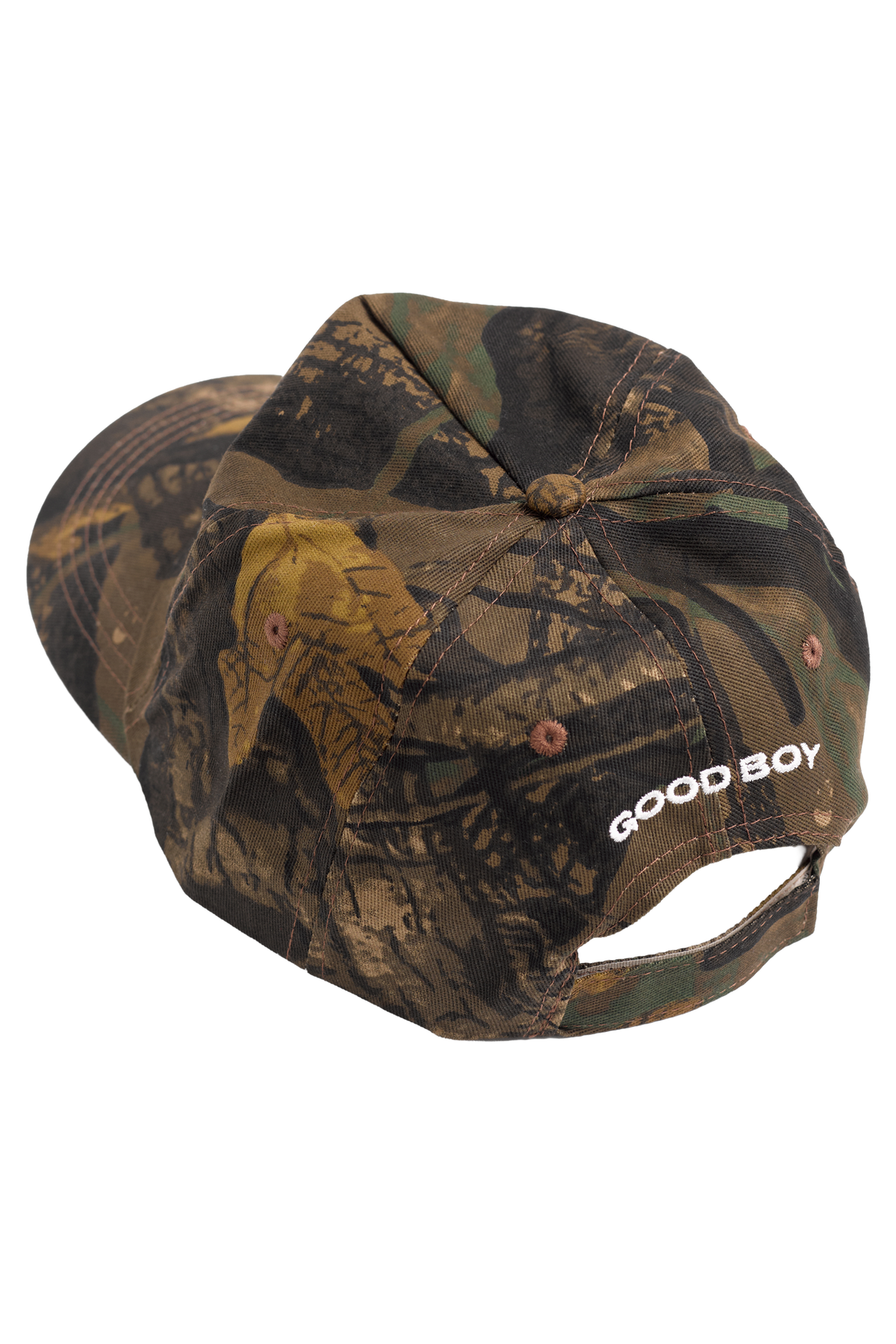 Good Boy 5-Panel Swirl Hat in Camo 🌳