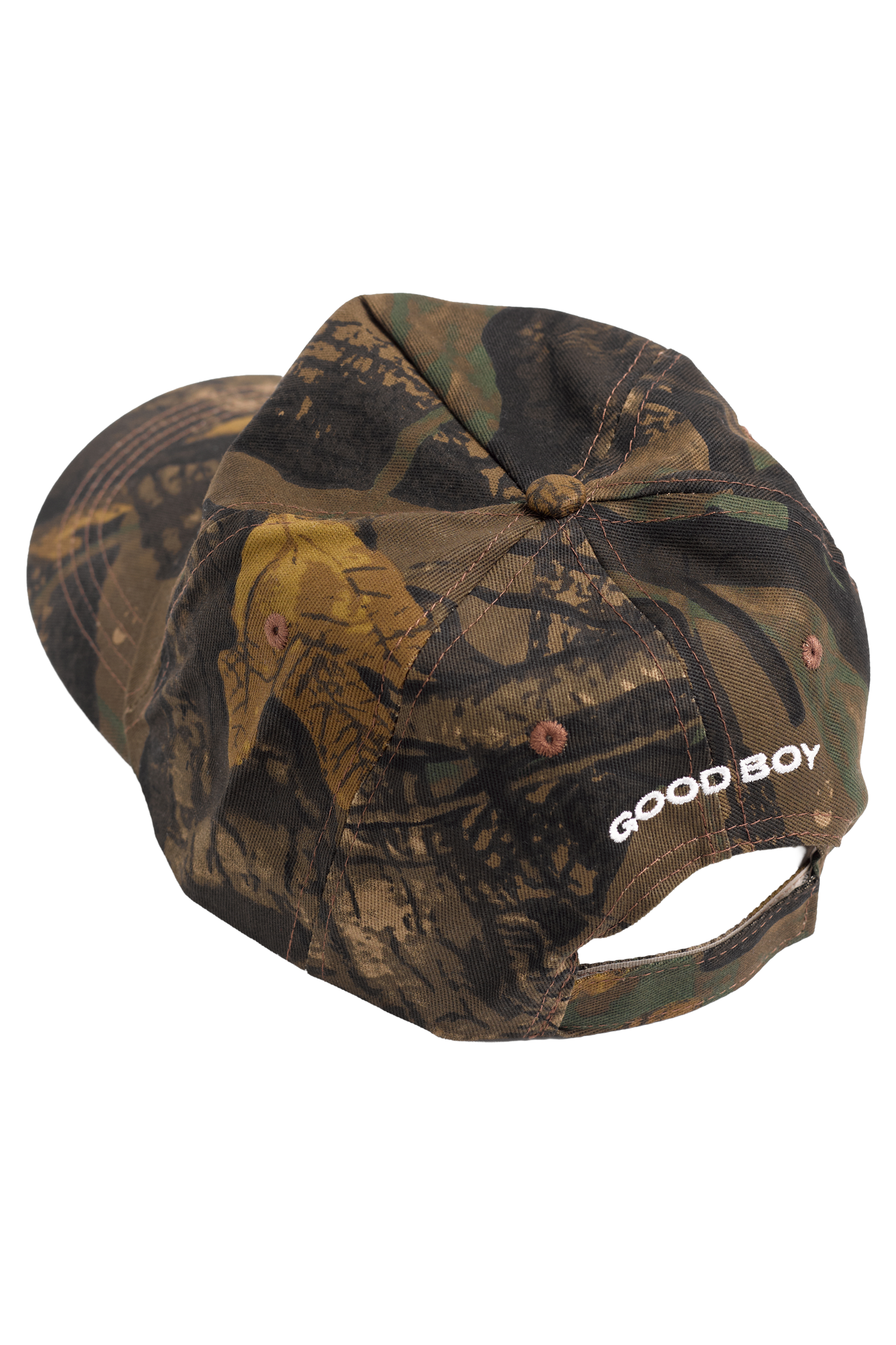 Good Boy 5-Panel Swirl Hat in Camo 🌳