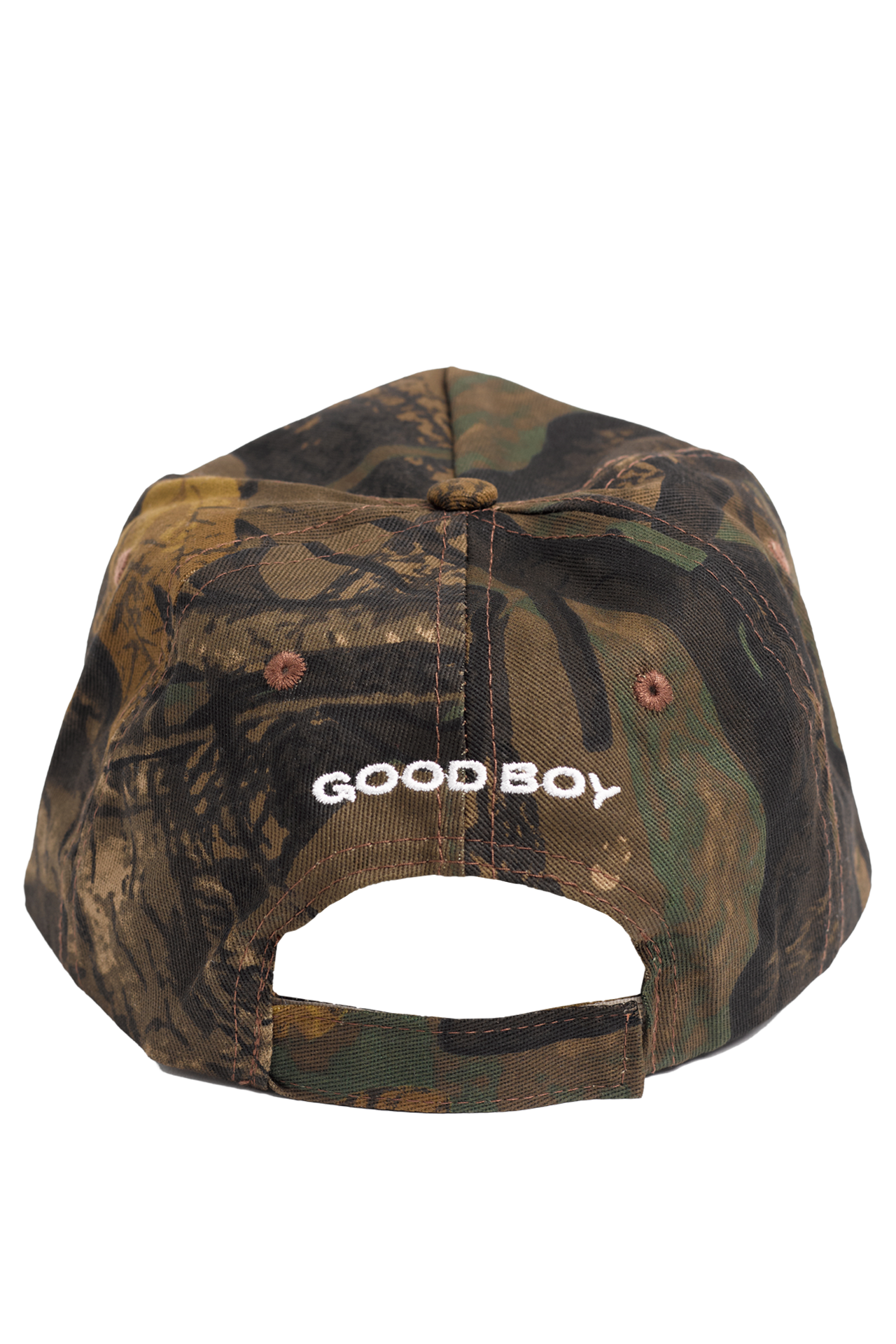 Good Boy 5-Panel Swirl Hat in Camo 🌳